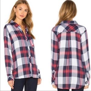 Rails Hunter plaid button down shirt